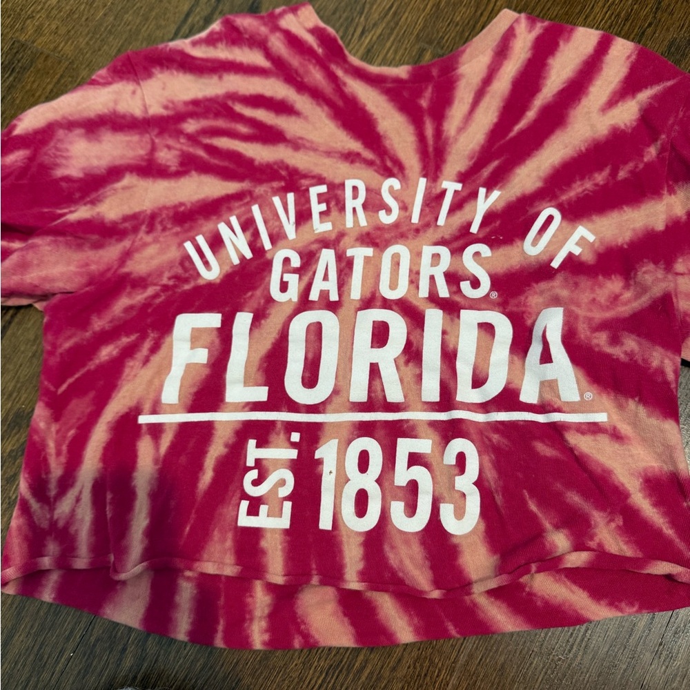 University of Florida Gators Tie-Dye Crop Top